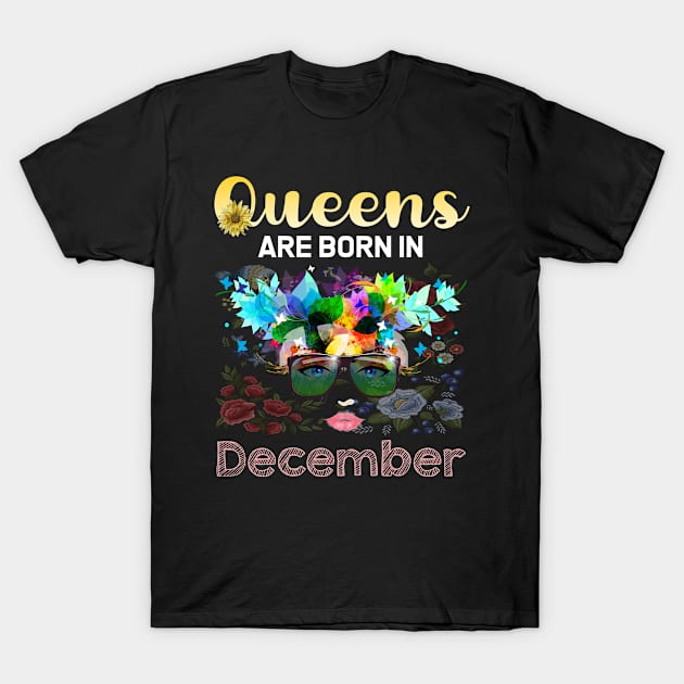 Queen Glassed Face December T-Shirt by symptomovertake